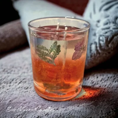 Dried Flowers Wax Gel Candle150gm