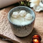 White Marble Container Soy Wax Candle Royal Oud and White Musk 150gm - Refillable