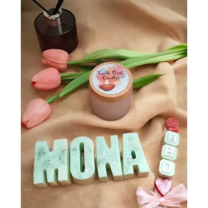 Large Letters Wax Melts Customizable Name Colors and Scent - Price Per Letter