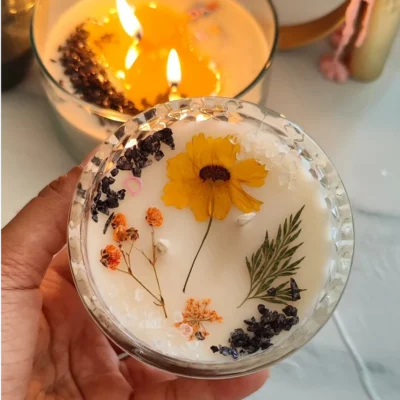 Large Glass Container Soy Wax 200gm