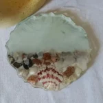 Resin Irregular Coaster Seashell white - Image 3