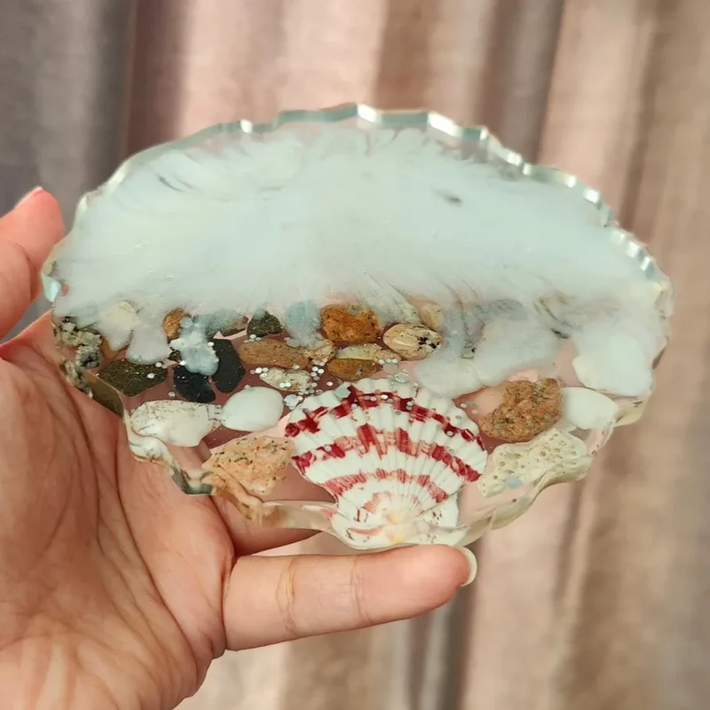 442484029_467684189107913_3654001254282964179_n Resin Irregular Coaster Seashell white - Image 4