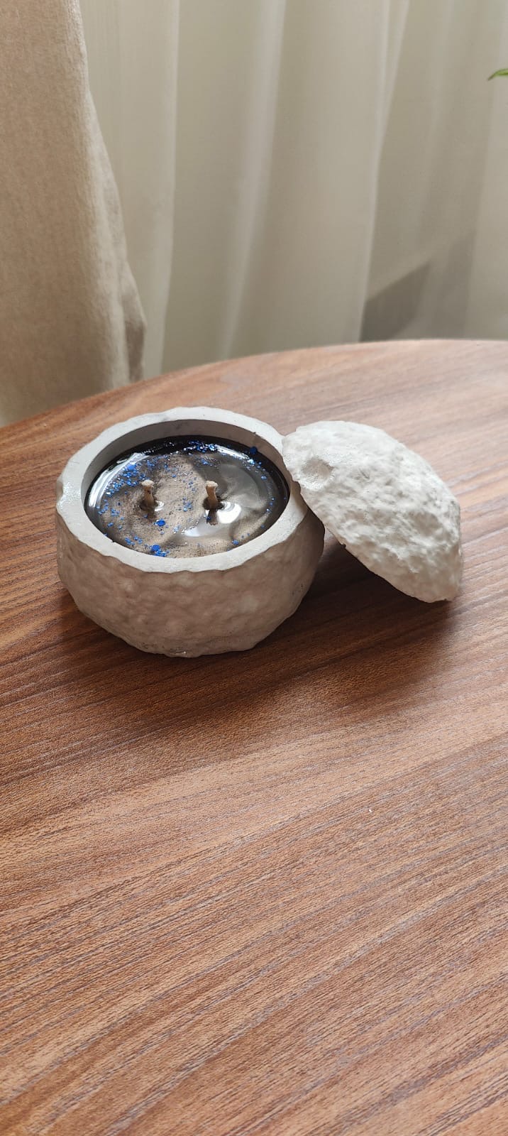 Galaxy Candle inside the moon Galaxy Candle inside the moon